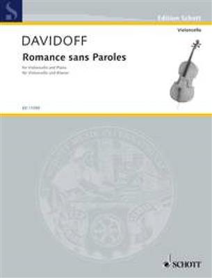 Karl Davydov: Romance sans Paroles: Violoncelle et Accomp.