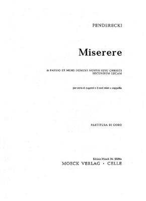 Krzysztof Penderecki: Miserere: Chœur d'Enfants et Accomp.