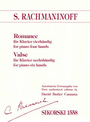 Sergei Rachmaninov: Romance / Valse: Piano Quatre Mains