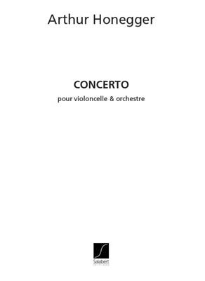 Arthur Honegger: Concerto Violoncelle Partition: Solo pour Violoncelle