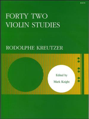 Rudolf Kreutzer: Forty-Two Studies: Solo pour Violons