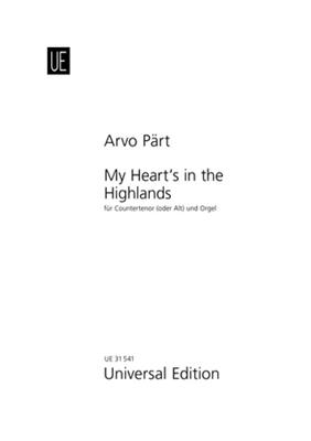 Arvo Pärt: My heart's in the highlands: Chant et Autres Accomp.
