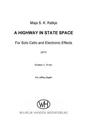Maja S.K. Ratkje: A Highway In State Space: Violoncelle et Accomp.