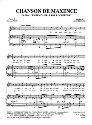 Michel Legrand: Chanson De Maxence: Chant et Piano