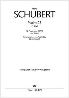 Franz Schubert: Psalm 23: (Arr. Hans Georg Pflüger): Voix Hautes et Piano/Orgue