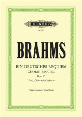 Johannes Brahms: Ein Deutsches Requiem Op.45 - German Vocal Score: Chœur Mixte et Accomp.
