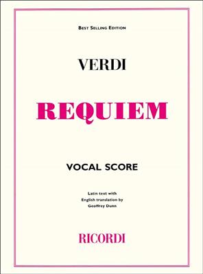 Giuseppe Verdi: Requiem: Chœur Mixte et Piano/Orgue