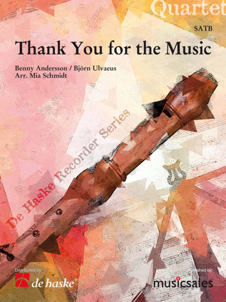 Benny Andersson: Thank You for the Music: (Arr. Mia Schmidt): Flûte à Bec (Ensemble)