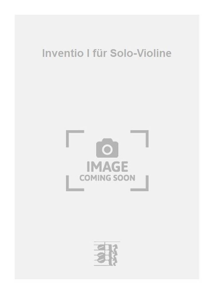 Werner Heider: Inventio I für Solo-Violine: Solo pour Violons