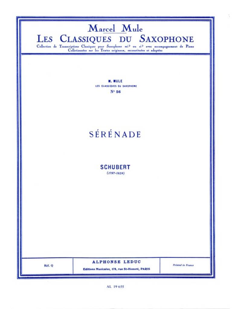 Franz Schubert: Sérénade: Orchestre à Cordes et Solo