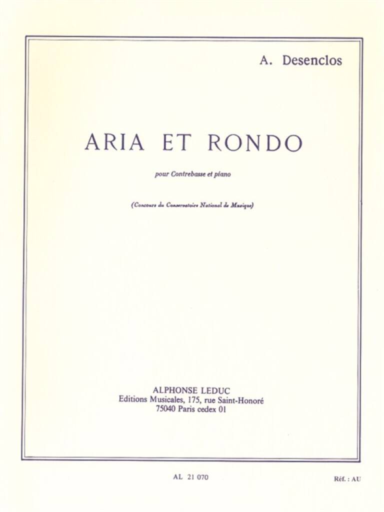 Alfred Desenclos: Aria Et Rondo: Contrebasse et Accomp.