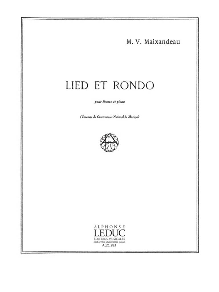 Maixandeau: Lied Et Rondo: Basson et Accomp.
