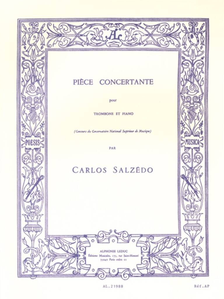 Carlos Salzedo: Piece Concertante: Trombone et Accomp.