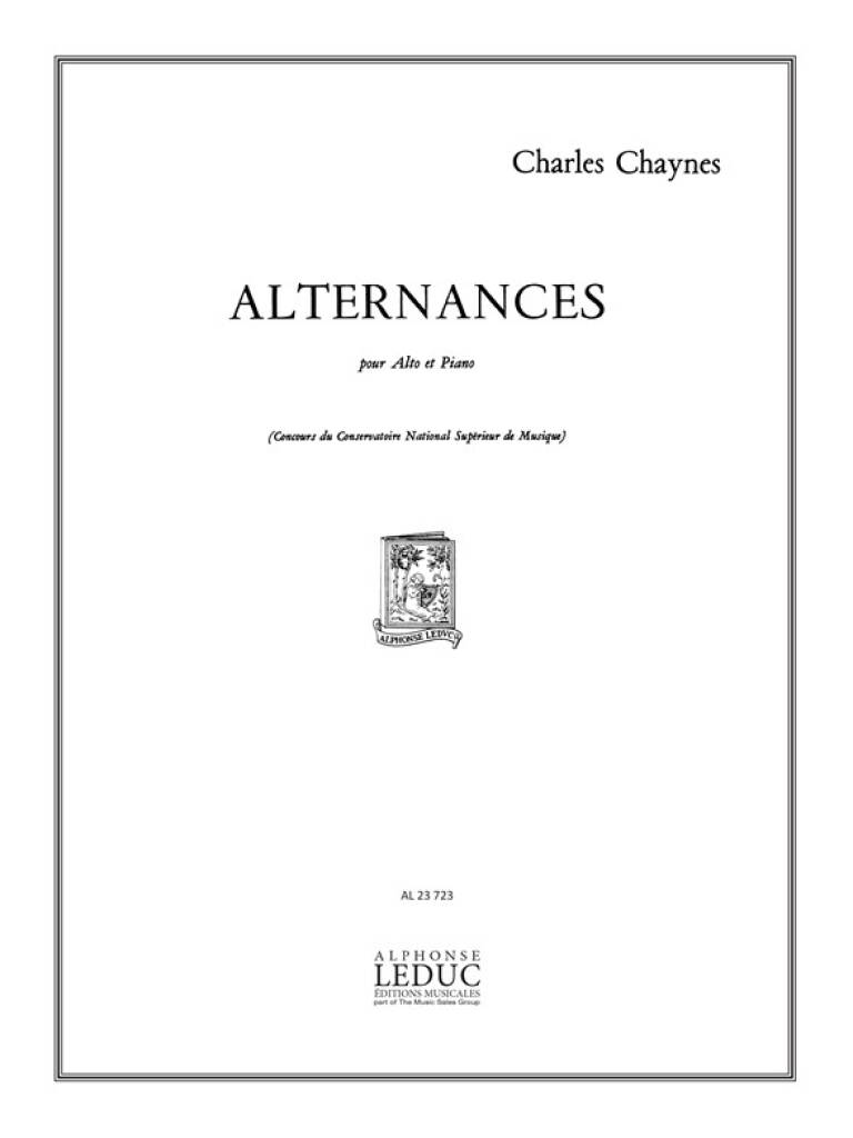 Charles Chaynes: Alternances: Alto et Accomp.