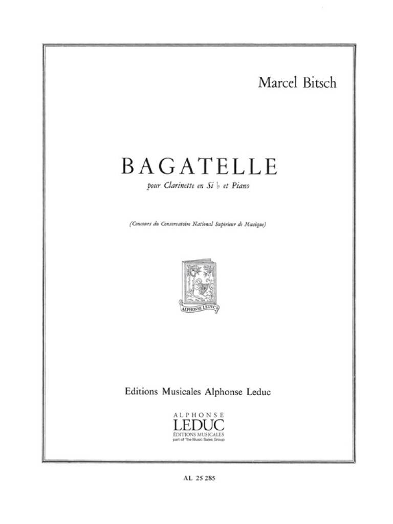 Marcel Bitsch: Bagatelle: Clarinette et Accomp.