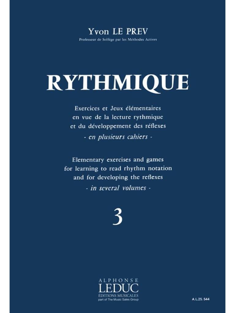 Rythmique, Exercices et jeux - Vol. 3