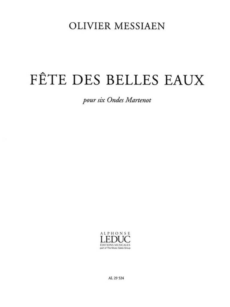 Olivier Messiaen: Olivier Messiaen: Fête des belles Eaux: Autres Instruments à Clavier