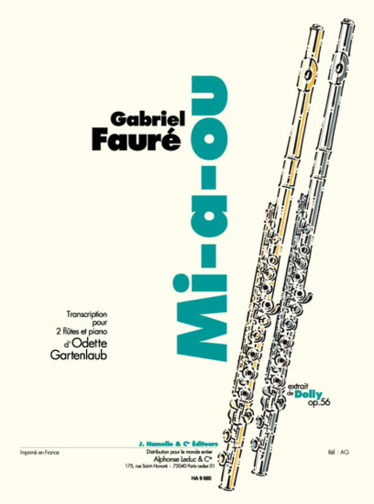 Gabriel Fauré: Mi-A-Ou. Extrait De Dolly Op.56: Duo pour Flûtes Traversières