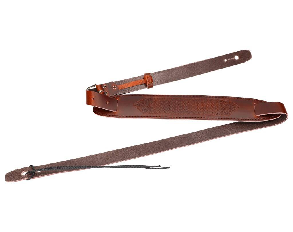 S58 Leather Ukulele Strap w/buckle - Brown