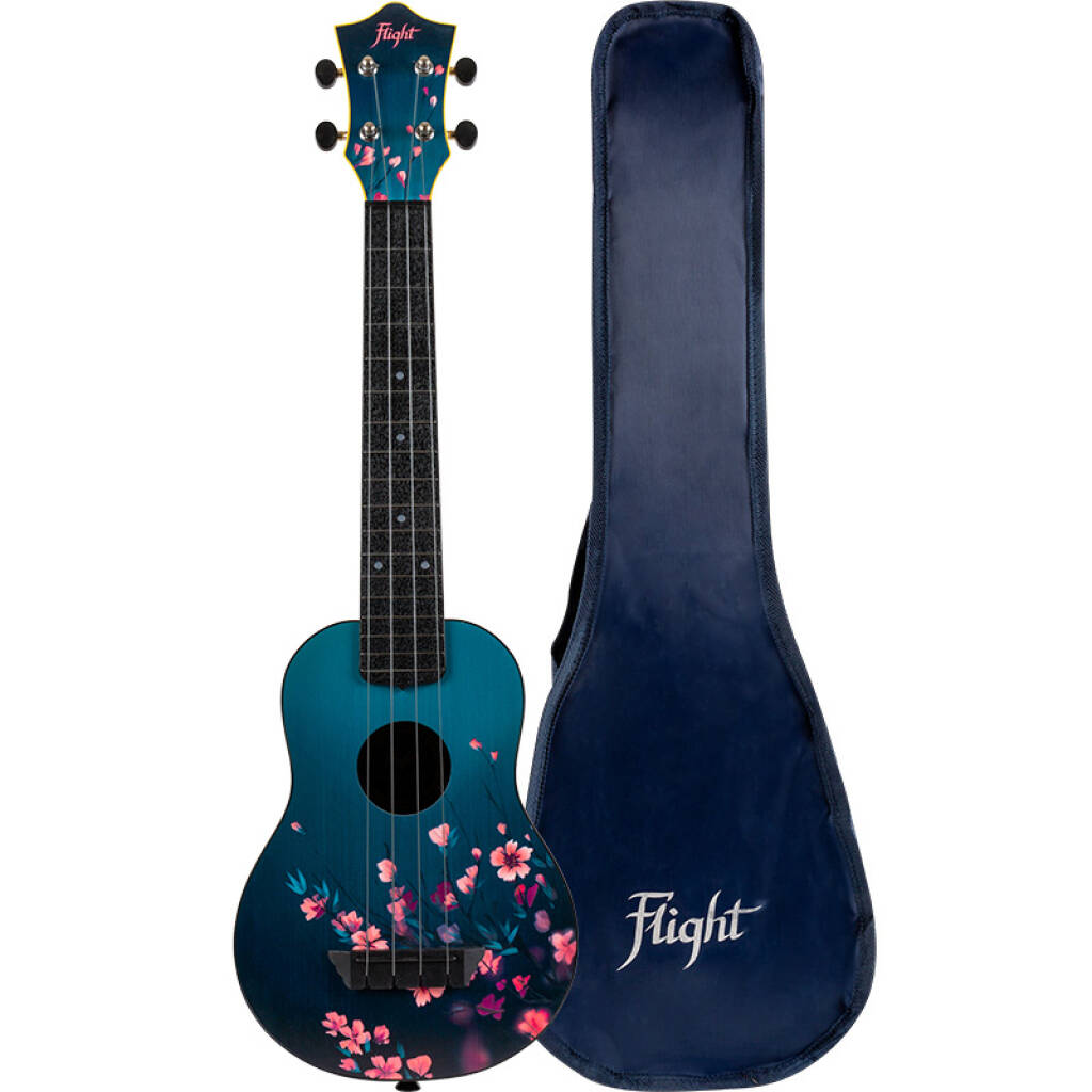 Flight: TUSL32 Long Neck ABS Travel Uke - Sakura