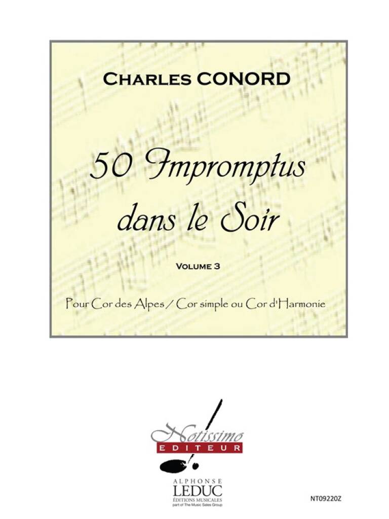 50 Impromptus Dans Le Soir Cor Des Alpes Vol 3