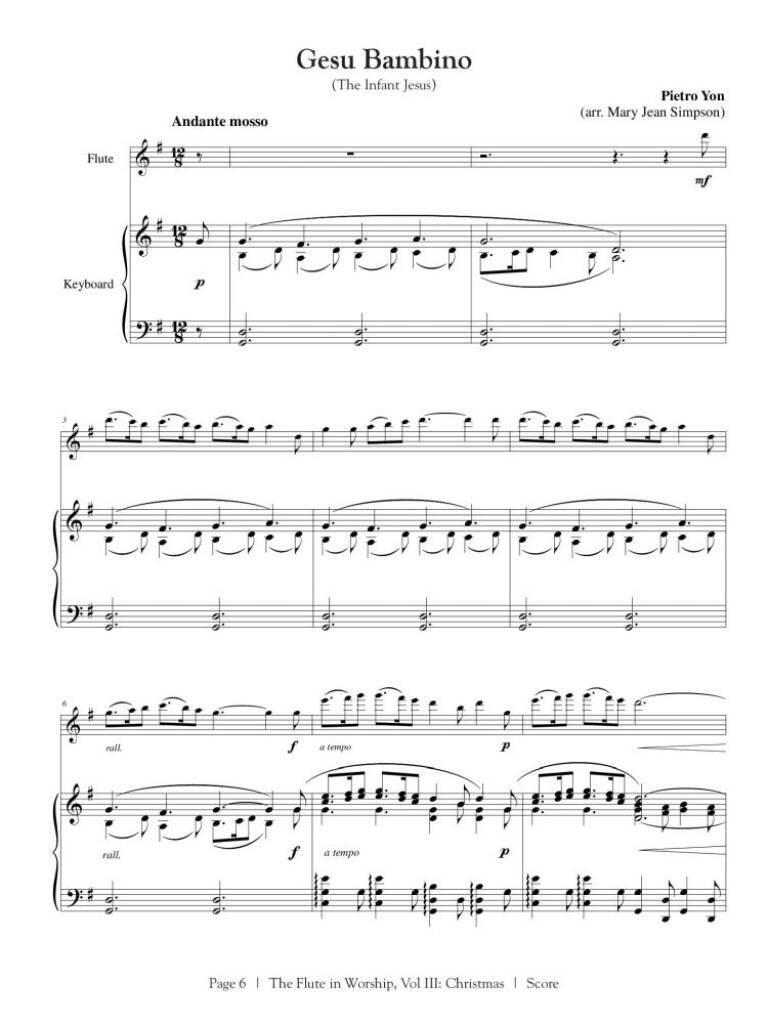 The Flute in Worship, Volume 3: Christmas: (Arr. Mary Jean Simpson): Flûte Traversière et Accomp.