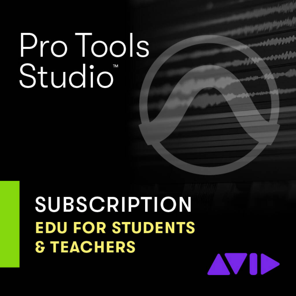 Pro Tools Studio New Annual Subscription - Edu