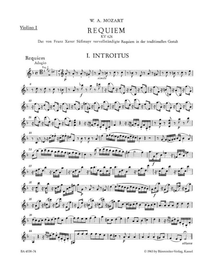 Wolfgang Amadeus Mozart: Requiem K.626: Chœur Mixte et Ensemble