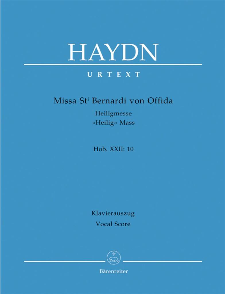 Franz Joseph Haydn: Missa Sancti Bernardi Von Offida: Chant et Piano