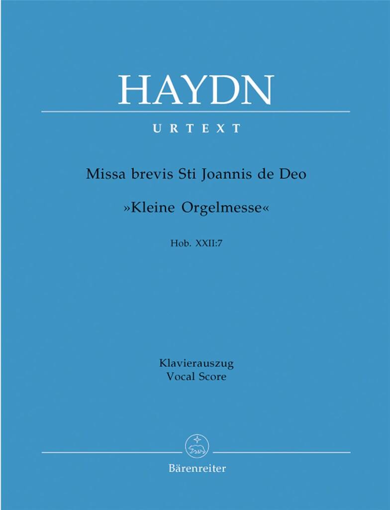 Franz Joseph Haydn: Missa Brevis Sancti Joannis De Deo: Chœur Mixte et Accomp.