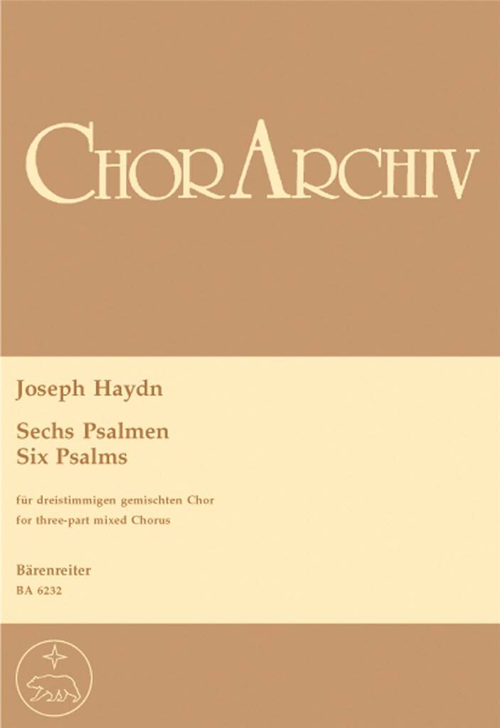 Franz Joseph Haydn: Six Psalms: Chœur Mixte et Accomp.