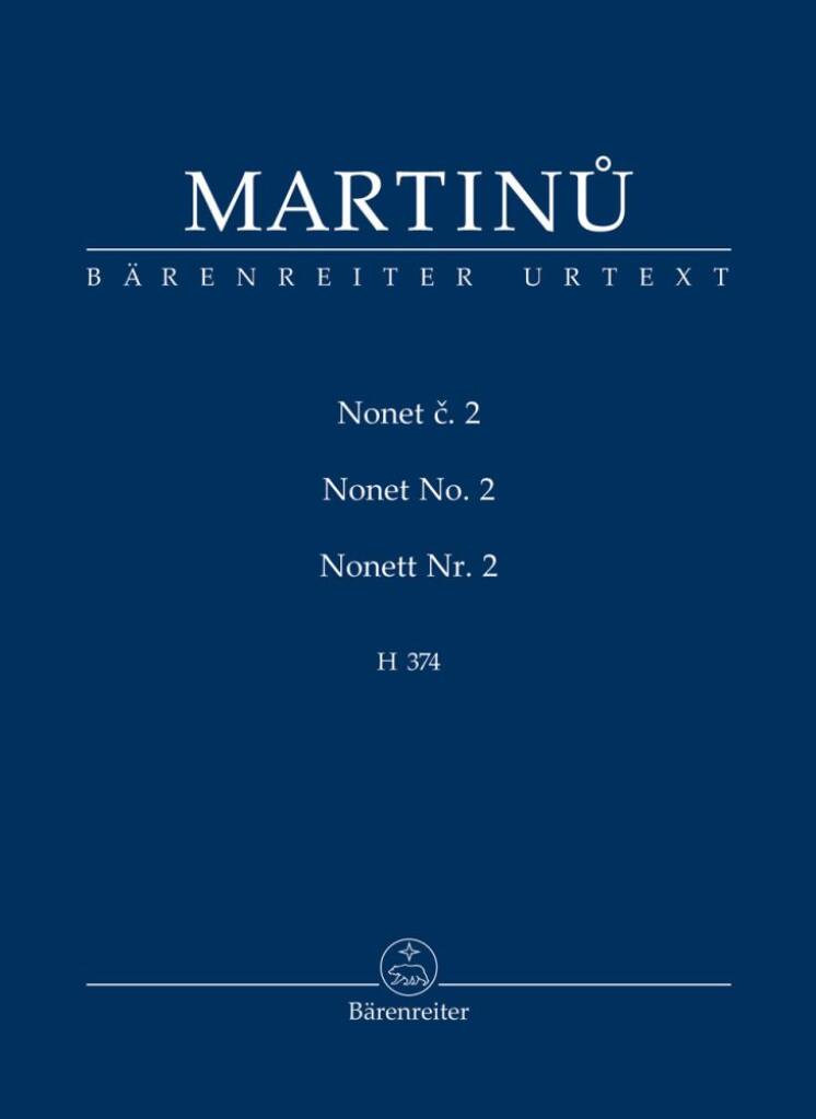Bohuslav Martinu: Nonet No. 2 H 374: Ensemble de Chambre