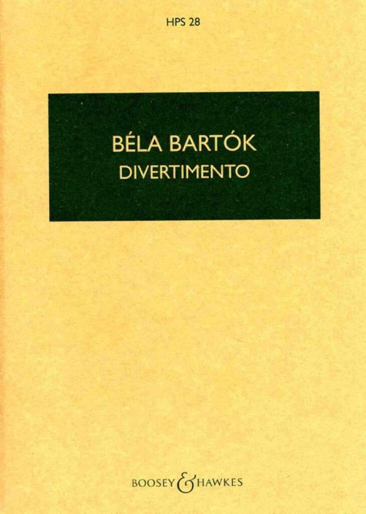 Béla Bartók: Divertimento For String Orchestra: Orchestre à Cordes