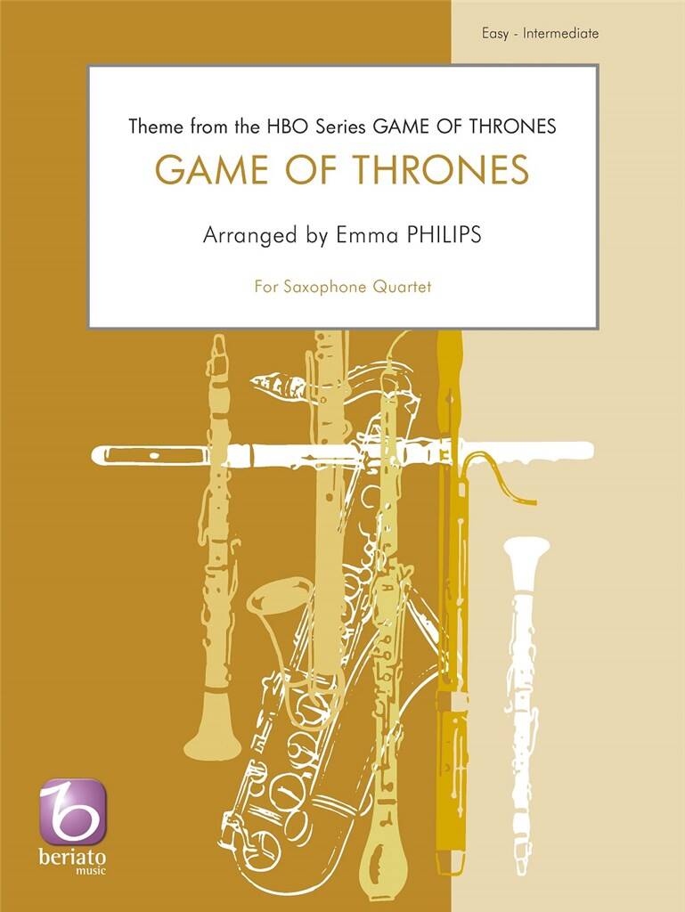 Ramin Djawadi: Game of Thrones: (Arr. Emma Philips): Saxophones (Ensemble)