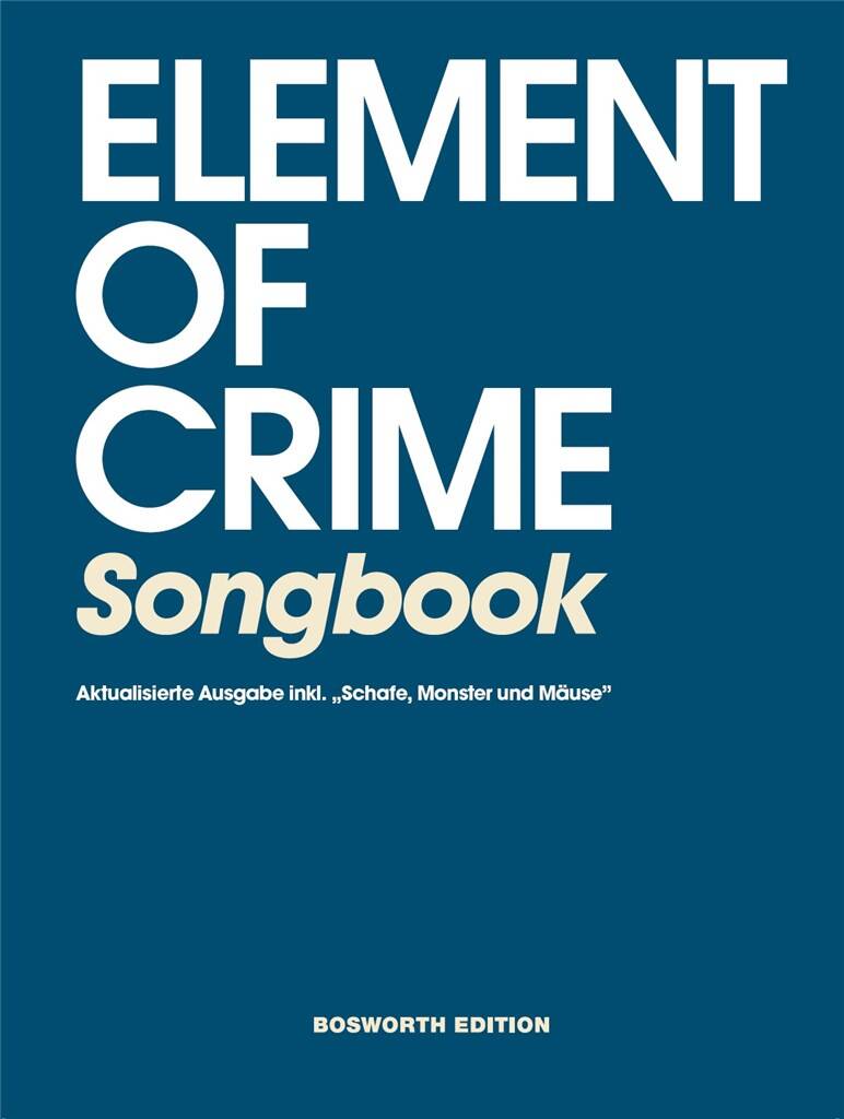 Element of Crime Songbook: Solo pour Chant