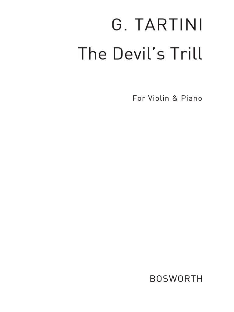 Giuseppe Tartini: Giuseppe Tartini: The Devil's Trill: (Arr. Jeno Hubay): Violon et Accomp.