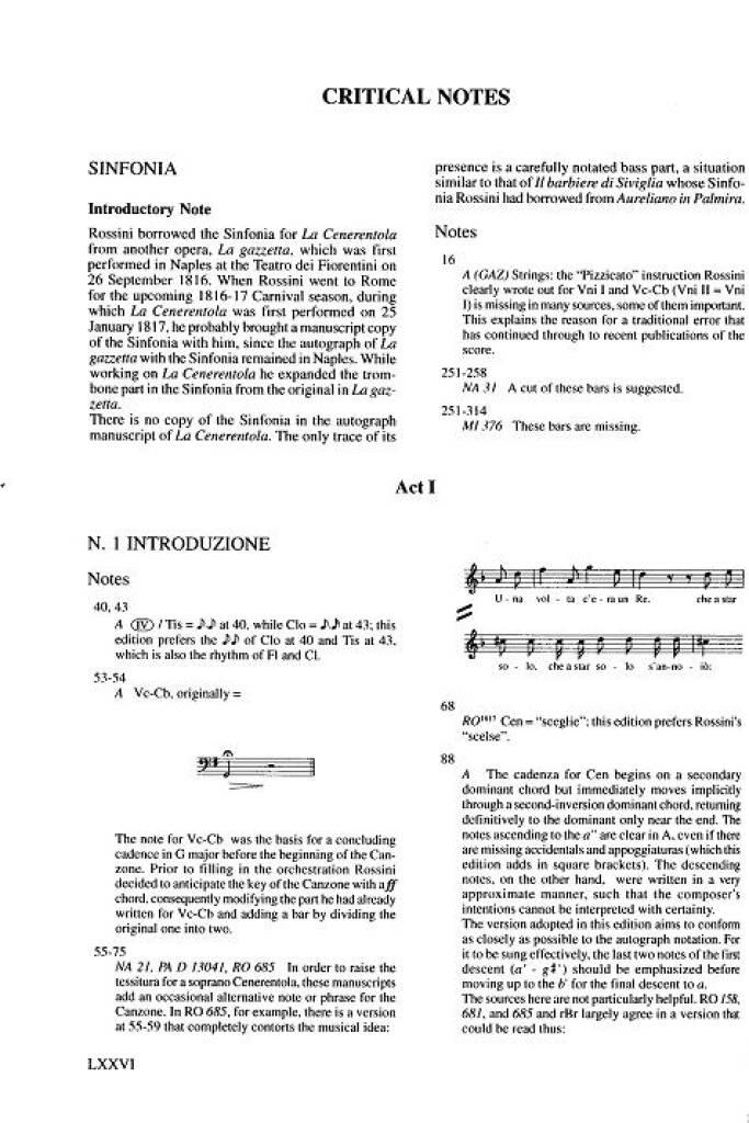 Gioachino Rossini: La Cenerentola Ossia La Bonta' In Trionfo: Partitions Vocales d'Opéra