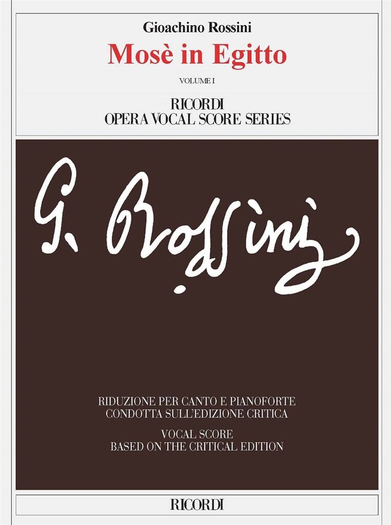 Gioachino Rossini: Mosè In Egitto (Volume 1 + 2): Partitions Vocales d'Opéra