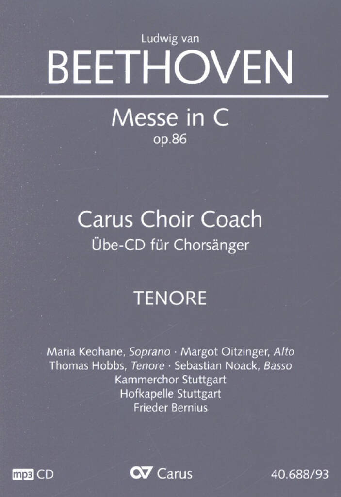 Messe C-Dur Op. 86 Carus Choir Coach
