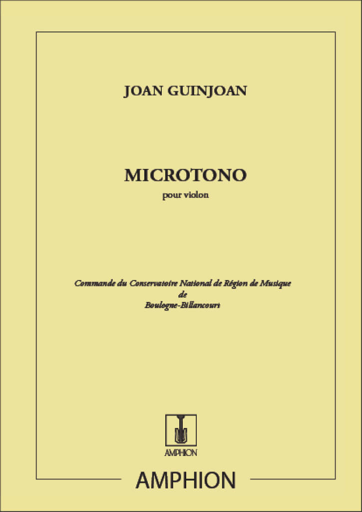 Joan Guinjoan: Microtono: Solo pour Violons