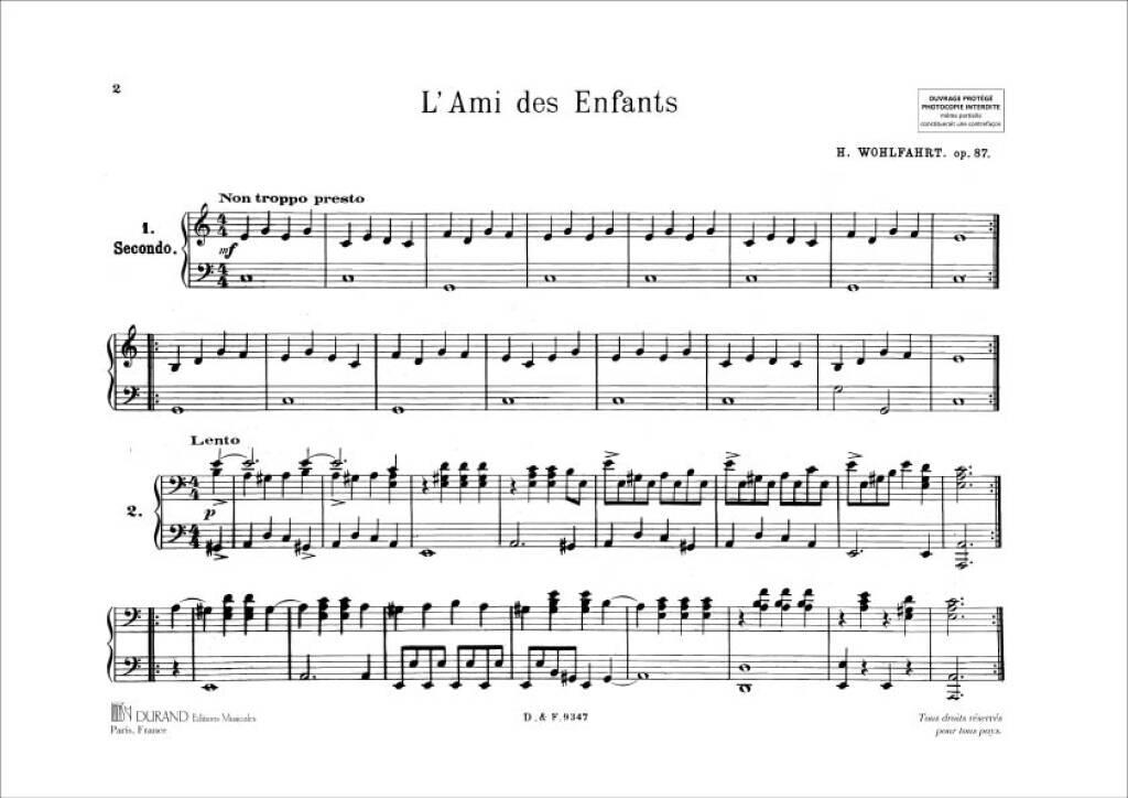 Heinrich Wohlfahrt: L' Ami Des Enfants (4 Mains): Piano Quatre Mains
