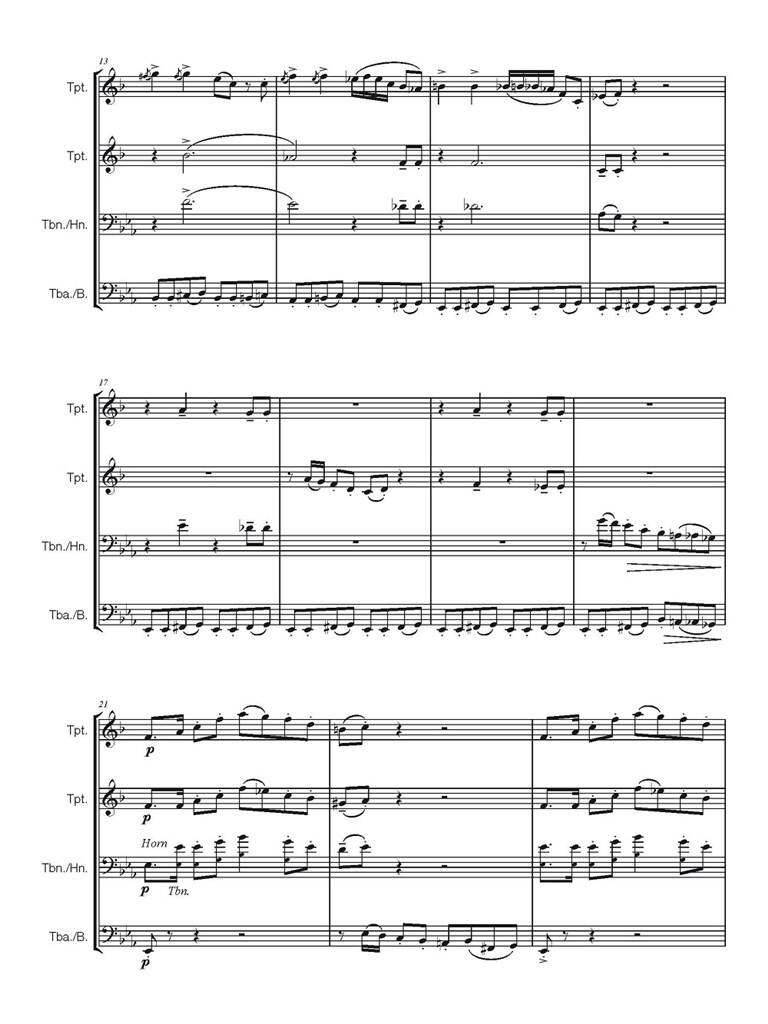 Henry Mancini: Baby Elephant Walk: (Arr. Eric J. Hovi): Ensemble de Cuivres