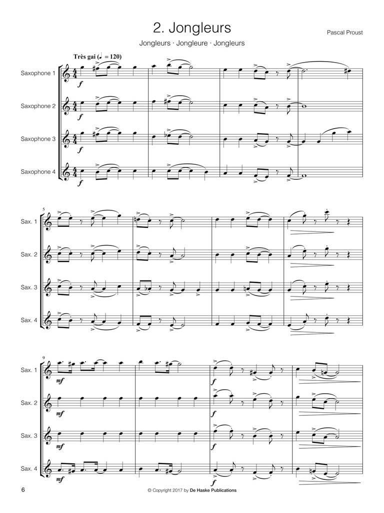 Pascal Proust: 14 Intermediate Saxophone Quartets: Saxophones (Ensemble)