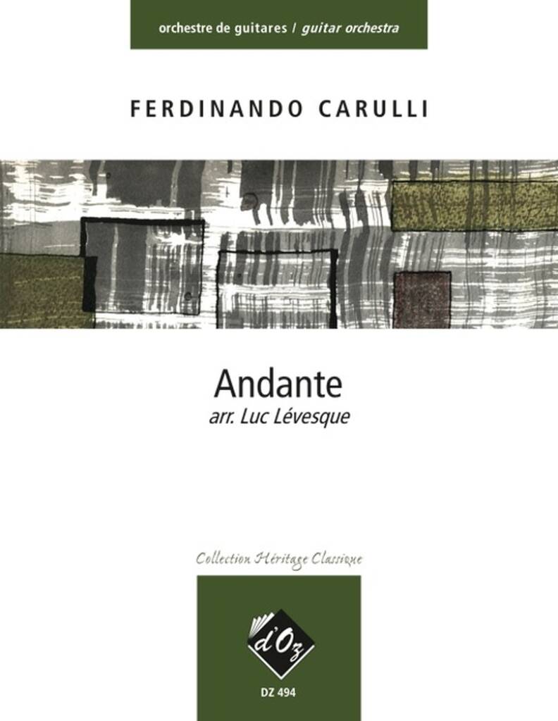 Ferdinando Carulli: Andante: Guitares (Ensemble)