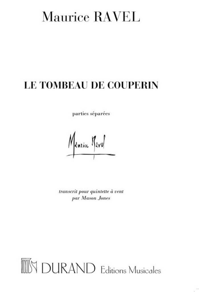 Maurice Ravel: Le Tombeau de Couperin: Vents (Ensemble)