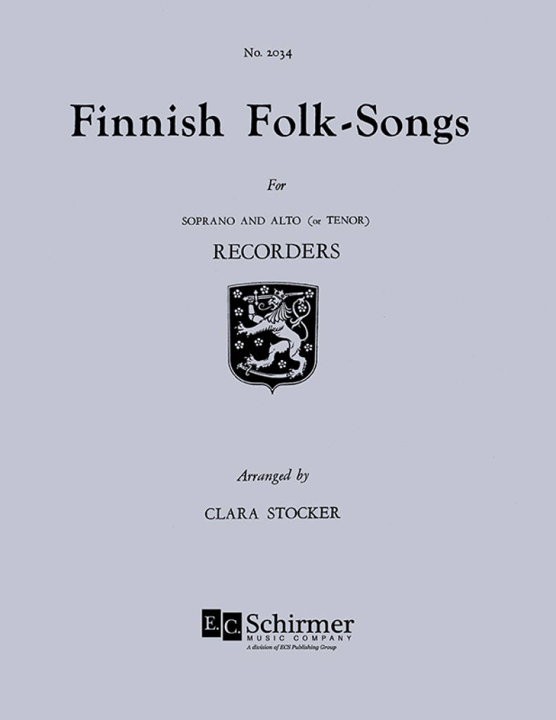 Finnish Folksongs: (Arr. Claude Simpson): Flûte à Bec (Ensemble)