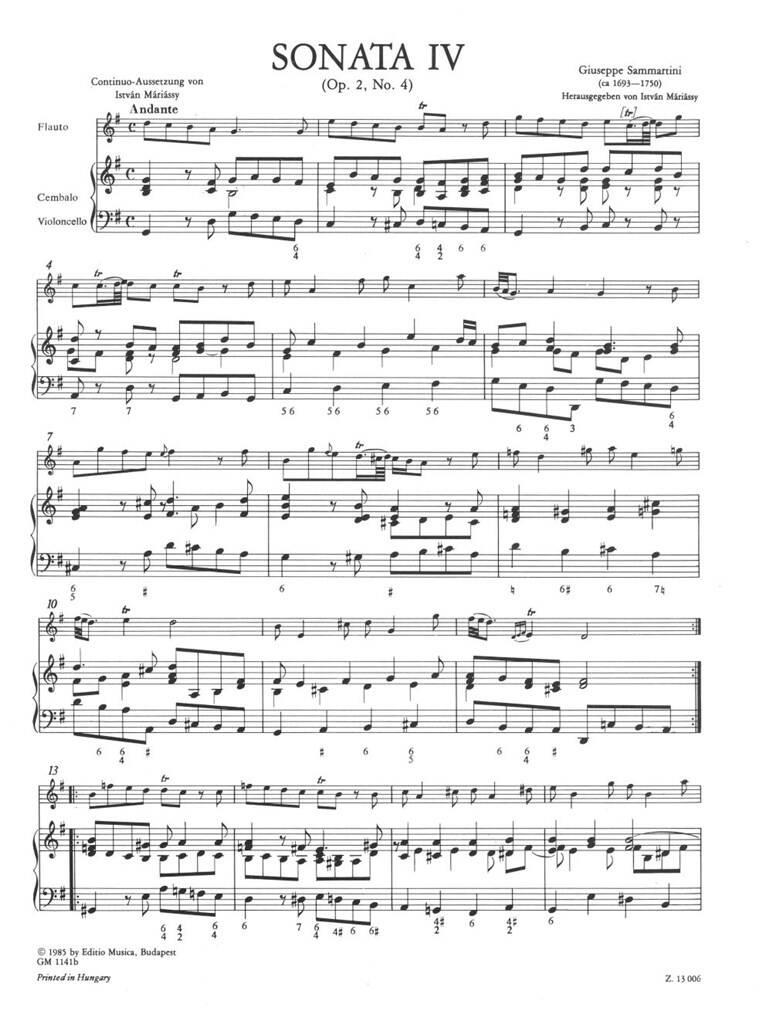 12 Sonaten für Flöte op. 2/4-6 - Band 2