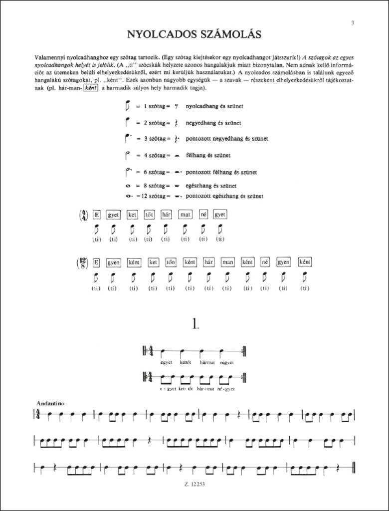 Rhythmus-Übungen Kleintrommelschule