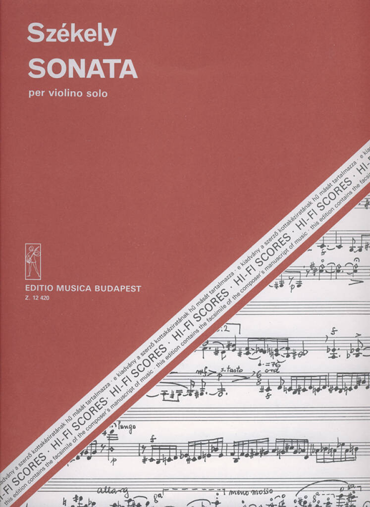 Endre Székely: Sonata per violino solo: Solo pour Violons