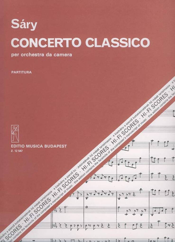 László Sáry: Concerto classico per orchestra da camera: Orchestre de Chambre